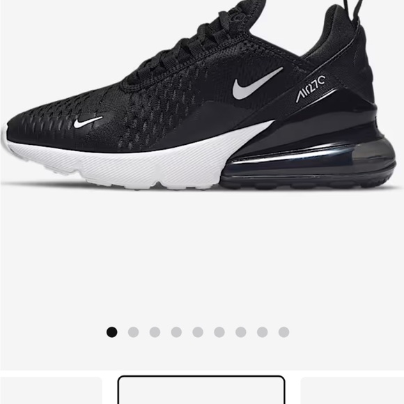 Nike Air Max 270 Black and White Sneakers - Picture 1 of 8